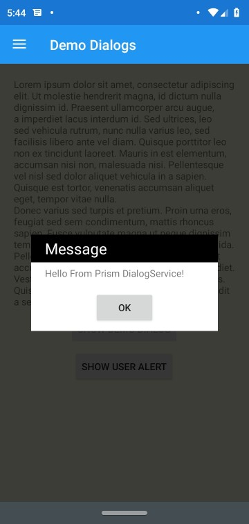 Dialog Demo